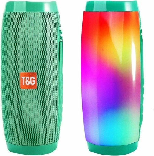 T&G Ηχείο Bluetooth 10W με Διάρκεια Μπαταρίας έως 3 ώρες Πράσινο