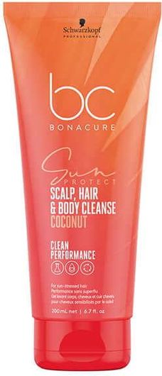 Αντηλιακό Μαλλιών Schwarzkopf Scalp, Hair & Body Cleanse Bonacure Sun Protect 200ml