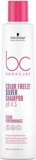 Σαμπουάν Schwarzkopf Professional Color Freeze Silver Micellar Αναδόμησης / Θρέψης & Διατήρησης Χρώματος για Όλους τους Τύπους Μαλλιών 250ml