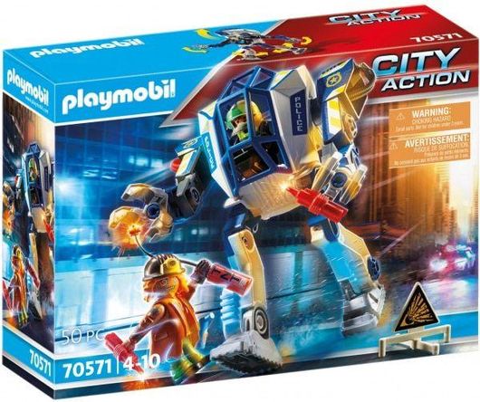 Playmobil City Action Αστυνομικό Ρομπότ & Ληστής για 4-10 Ετών