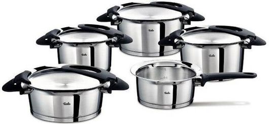 Σετ Κατσαρόλες Fissler από Ανοξείδωτο Ατσάλι Ασημί 1611805 5τμχ