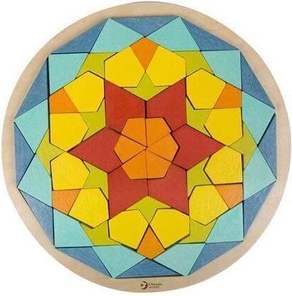 Ξύλινα Τουβλάκια Mandala για 1.5+ Ετών 72τμχ Classic World CL3727