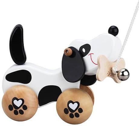 Classic World Συρόμενο Παιχνίδι Pull Dog από Ξύλο για 12+ Μηνών