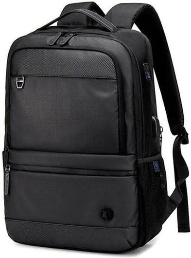 Τσάντα Πλάτης για Laptop Αδιάβροχη Arctic Hunter Golden Wolf GB00402 15.6" Μαύρο