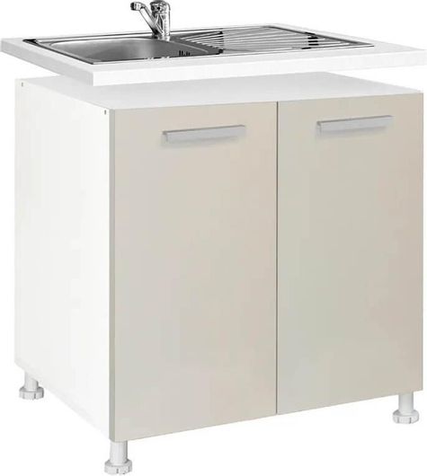 Ντουλάπι Κουζίνας Matis ΙΝ Νεροχύτη 80x60x85cm Εκρού