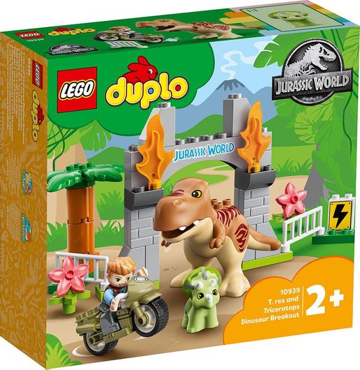 Lego Duplo 10939 T-Rex And Triceratops Dinosaur Breakout για 2+ ετών
