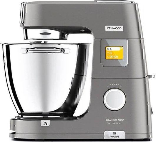 Κουζινομηχανή Kenwood Titanium Chef Patissier XL KWL90.124SI 1400W με Ανοξείδωτο Κάδο 7lt Γκρι