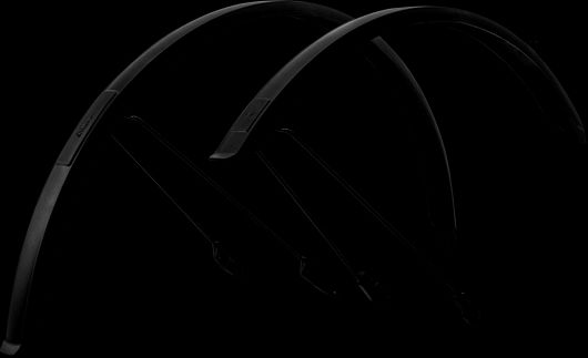 Λασπωτήρας Ποδηλάτου Cube Σετ Acid Mudguard 45 28" 93368 Μαύρο
