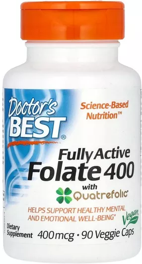 Doctor's Best Fully Active Folate 400 90 φυτικές κάψουλες