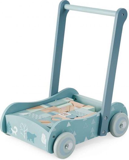 Περπατούρα Ecotoys Καροτσάκι Εκμάθησης Περπατήματος με Τουβλάκια
