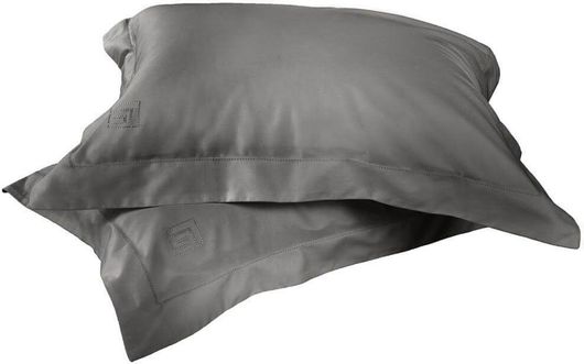 Μαξιλαροθήκες Guy Laroche Σετ Silky Oxford 52x72cm Anthracite