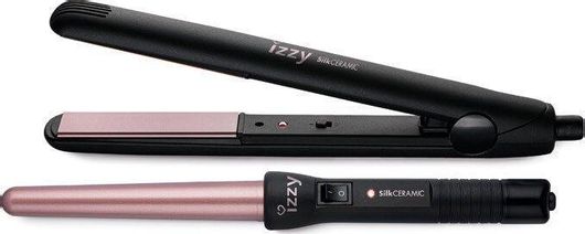 Πρέσα Μαλλιών Izzy Silk Ceramic Set με Κεραμικές Πλάκες