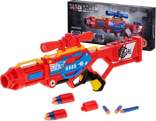 Παιχνίδι Όπλο Blaze Storm Machine με 20 Κόκκινα Βέλη Αφρού
