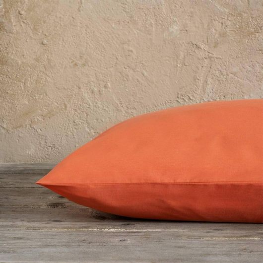 Μαξιλαροθήκες Nima Σετ Unicolors με Φάσα 52x72cm Vivid Coral