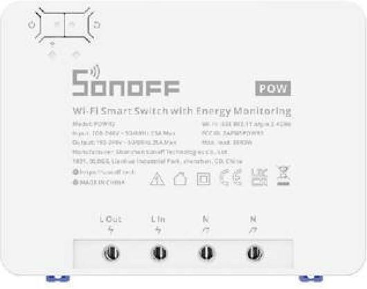 Ενδιάμεσος Διακόπτης Sonoff Smart POWR3 με Wi-Fi Λευκός