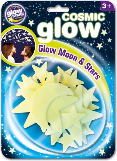 Αυτοκόλλητο Τοίχου Φωσφοριζέ Αστεράκια & Φεγγάρι