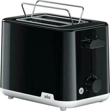 Φρυγανιέρα Braun HT 1010 2 Θέσεων 900W Μαύρο