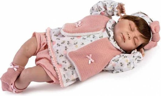 Κούκλα Valeria 52cm με κλειστά Μάτια & Ήχους Berbesa 5402