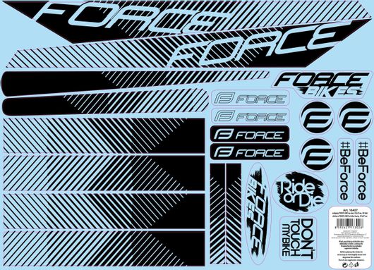 Αυτοκόλλητα Ποδηλάτου Force Line 37x27 16407 21τμχ