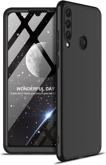 Θήκη GKK Full body Protection 360° από σκληρό πλαστικό για Huawei Y6p Μαύρο
