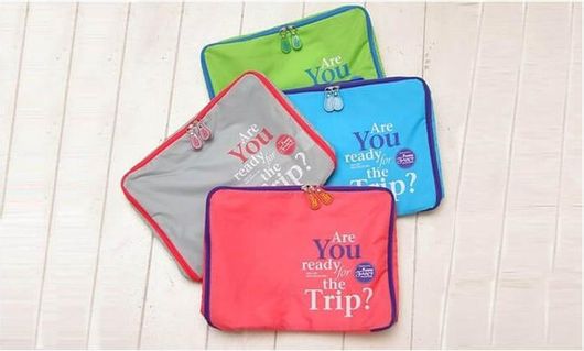 Σετ 5 Αδιάβροχα Τσαντάκια Ταξιδίου SPM σε Διάφορα Μεγέθη Μπλε 5pcluggorgan-blue