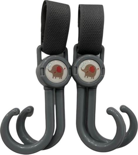 Γάντζος Καροτσιού Just Baby Γκρι