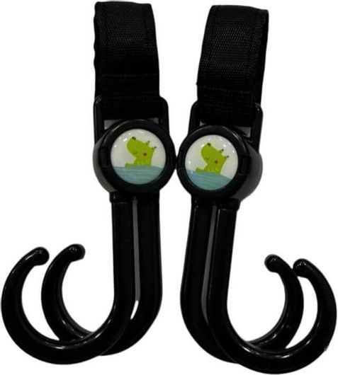 Γάντζος Καροτσιού Just Baby Μαύρος