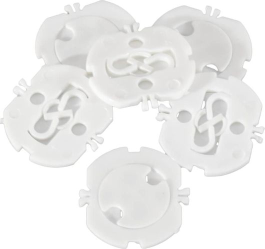 Προστατευτικά Καλύμματα Just Baby για Πρίζες 6τμχ Λευκό