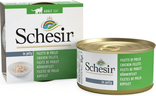 Κονσέρβα Γάτας Schesir Nature for Cat Κοτόπουλο / Ζαμπόν Φιλέτο 85gr