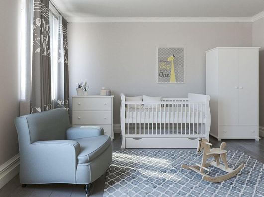 Βρεφική Ντουλάπα JustBaby Furniture Ammy Λευκό