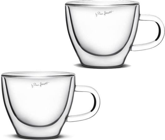 Σετ Φλιτζάνια Lamart Vaso Espresso Γυάλινα Διάφανα 75ml 2τμχ