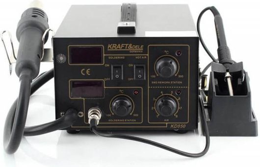 Ηλεκτροκόλληση για Πλαστικές Συγκολλήσεις 2 σε 1 220 V Kraft&Dele KD-850