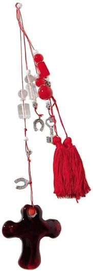 Γούρι Royal Art Collection 016RD Σταυρός Γυάλινος