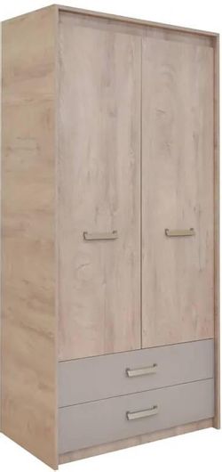 Ντουλάπα Matis KINDER Δίφυλλη 95x52x203cm Γκρι