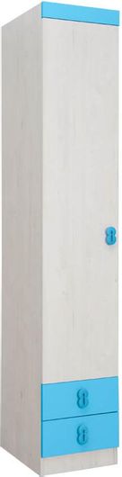 Ντουλάπα Matis NUMERO Μονόφυλλη 40x52x217.5cm Μπλε