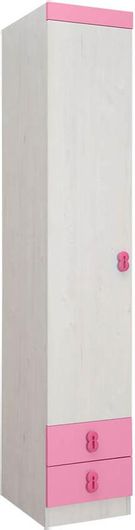 Ντουλάπα Matis NUMERO Μονόφυλλη 40x52x217.5cm Ροζ