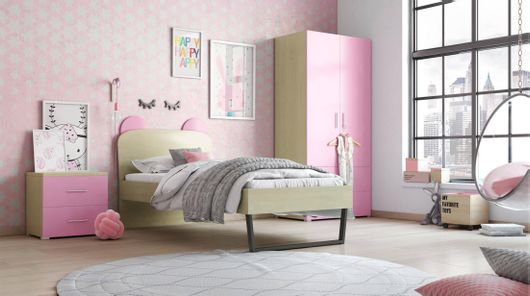 Παιδικό Δωμάτιο Sarris ΚΟΡΩΝΑ Σετ 3 τμχ Ρόζ