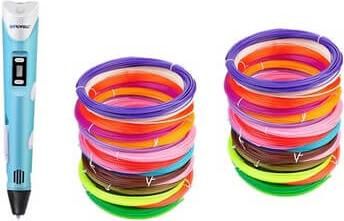 Στυλό Τρισδιάστατης Εκτύπωσης 3d Printer Pen με 20 Επιπλέον Νήματα Εκτύπωσης