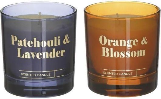 Αρωματικό Κερί Inart Παραφίνης σε Βάζο 8.5x8.5x9cm Πολύχρωμο