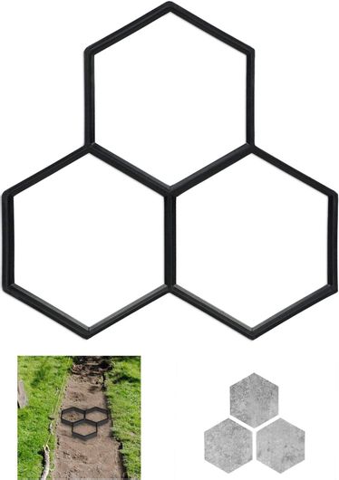 Καλούπι για Πλακόστρωση Κήπου Relaxdays Εξάγωνο