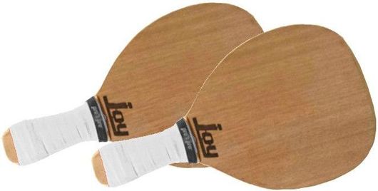 Ρακέτες Παραλίας Joy Basic Natural/White 2τμχ 400g