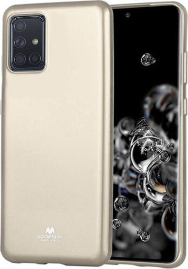 Θήκη Κινητού Goospery Jelly Back Cover για Samsung Galaxy A71 Χρυσή