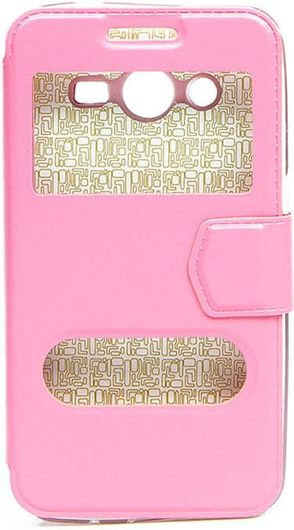 Θήκη Κινητού Smart View για Samsung Galaxy Core 2 Book Ροζ