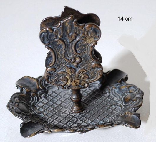Σταχτοδοχείο Royal Art Collection Επιτραπέζιο Μπρούτζινο & Θήκη Σπίρτων