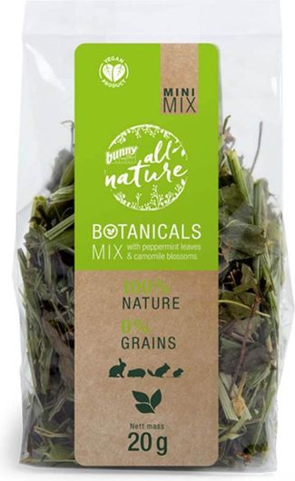 Τροφή Τρωκτικών Bunny Nature Botanicals Peppermint Camomile 20gr