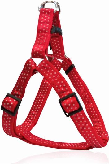 Σαμαράκι Σκύλου Dog Harness A Dots Extra Small 1.5x26-40cm Κόκκινο