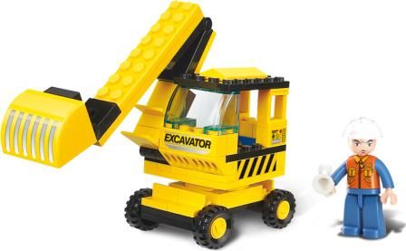 Τουβλάκια Sluban Excavator B0176 62τμχ για 6+ Ετών