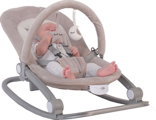 Jungle Rocker Relax Μωρού Bo Jungle Rocker Taupe με Μουσική και Δόνηση Για Μέγιστο ...