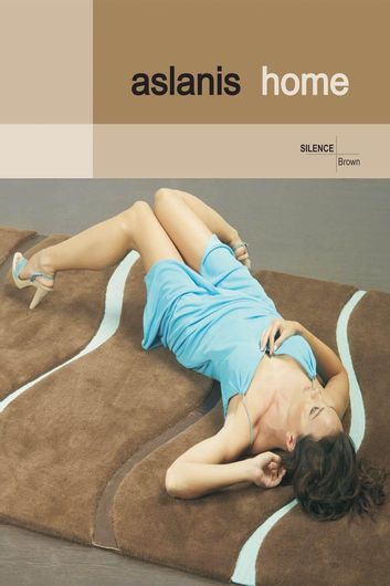 Χαλί Σαλονιού Aslanis Home Χειροποίητο Silence 160x230cm Brown