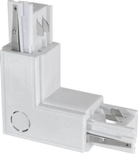 Σύνδεσμος Ράγας Φωτιστικών Eurolamp 145-55170 Γωνίας 4 Καλωδίων Λευκό